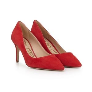 Sam Edelman Red Suede Stilettos 🔥 🔥